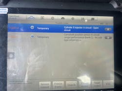 Figure 1: These pictures came from the engine rebuilder. It seems they are dealing with an injector circuit and cam sensor/timing issue.