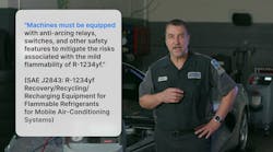Motor Age Tech Tips--Insights on Delivering Proper R-1234yf Service to your Clients