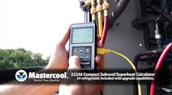 Mastercool 52246 Compact SubCool SuperHeat Calculator Video